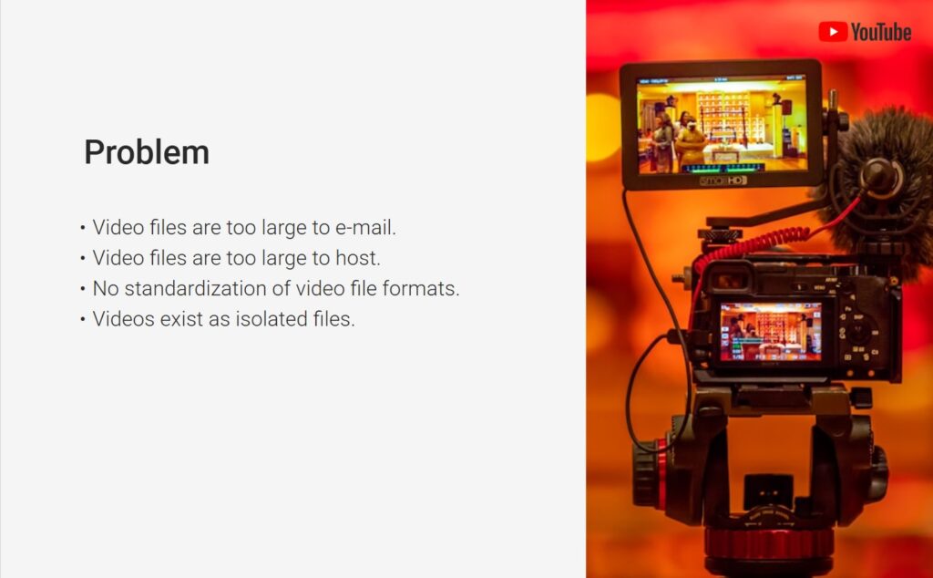 Problem slide YouTube.